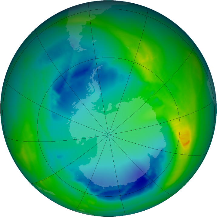 Ozone Map 2007-08-09